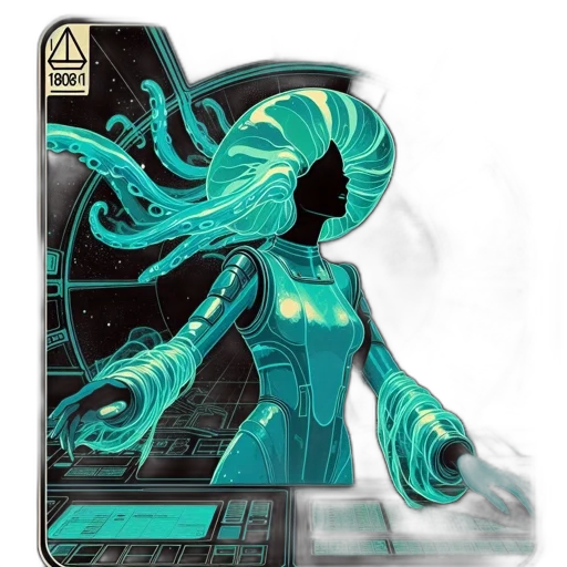 dress, robot, hair, comic book art transparent PNG cut-out