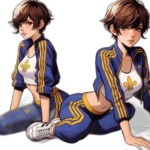 jacket, concept art, anime, pixel art transparent PNG cut-out
