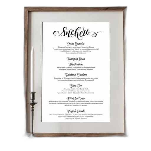 printable, wedding, bar, menu transparent PNG cut-out