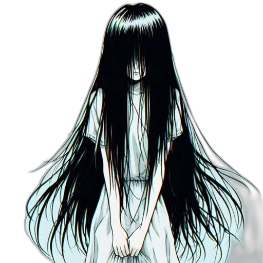 hair, dress, mask, creature transparent PNG cut-out