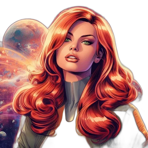 comic book art, fantasy art, concept art, cartoon transparent PNG cut-out
