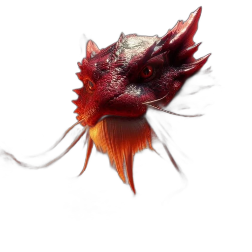dragon, creature, animal, flower transparent PNG cut-out