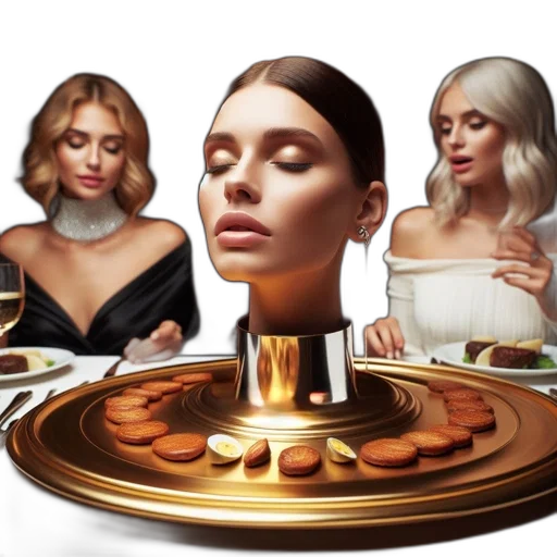food, jewelry, concept art, photorealistic transparent PNG cut-out