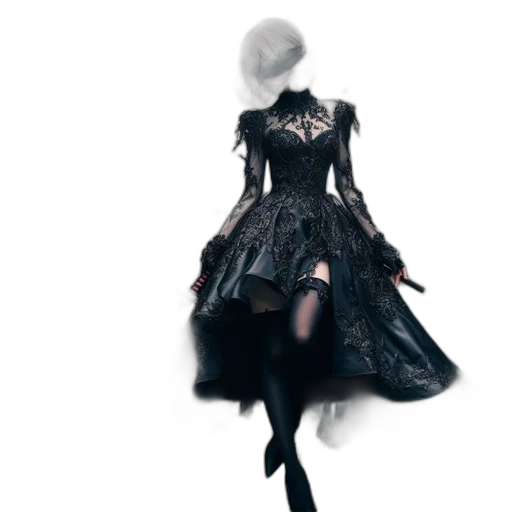 dress, mask, crown, concept art transparent PNG cut-out
