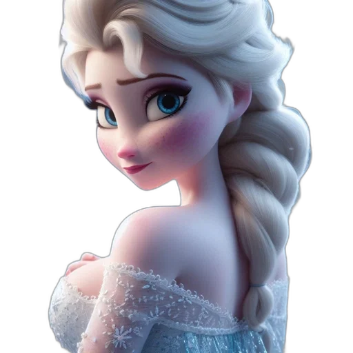 dress, crown, 3d render, concept art transparent PNG cut-out