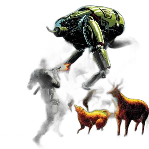 robot, creature, animal, concept art transparent PNG cut-out