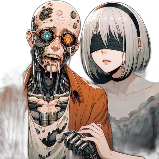 mask, robot, face, concept art transparent PNG cut-out