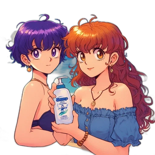 bottle, dress, vaporwave, anime transparent PNG cut-out