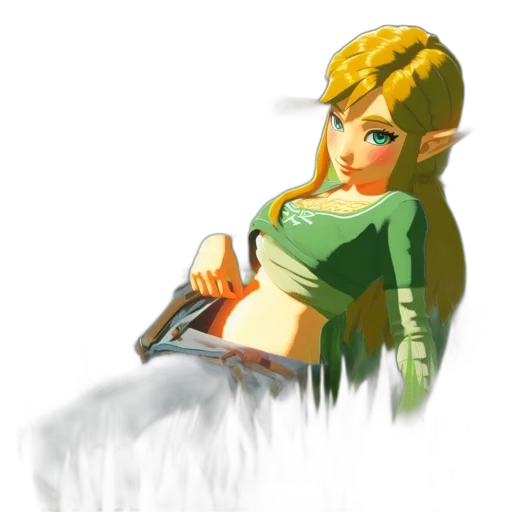 dress, staff, crown, weapon transparent PNG cut-out