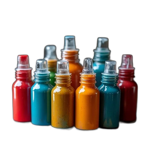 bottle, food, jewelry, photorealistic transparent PNG cut-out