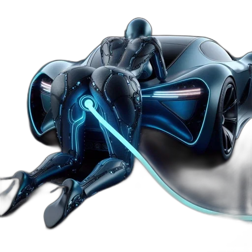 robot, weapon, concept art, 3d render transparent PNG cut-out