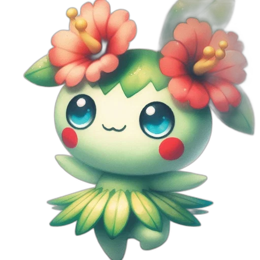 flower, creature, staff, crown transparent PNG cut-out