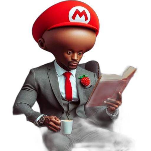 hat, staff, robot, face transparent PNG cut-out