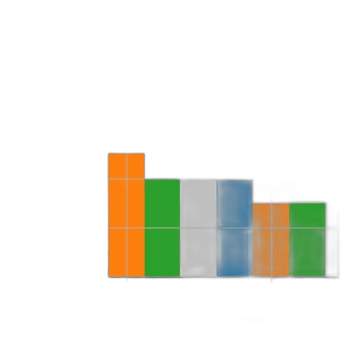 pixel art, 3d render, green, colorful transparent PNG cut-out