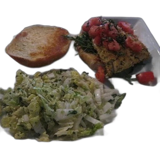 food, plate, salad, bread transparent PNG cut-out
