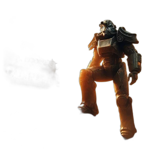 robot, weapon, creature, staff transparent PNG cut-out