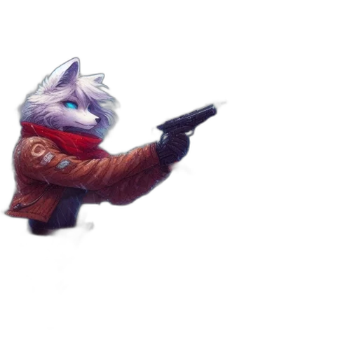 weapon, staff, animal, jacket transparent PNG cut-out