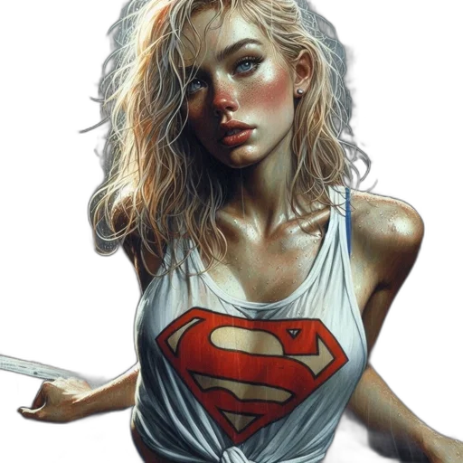 face, comic book art, fantasy art, concept art transparent PNG cut-out
