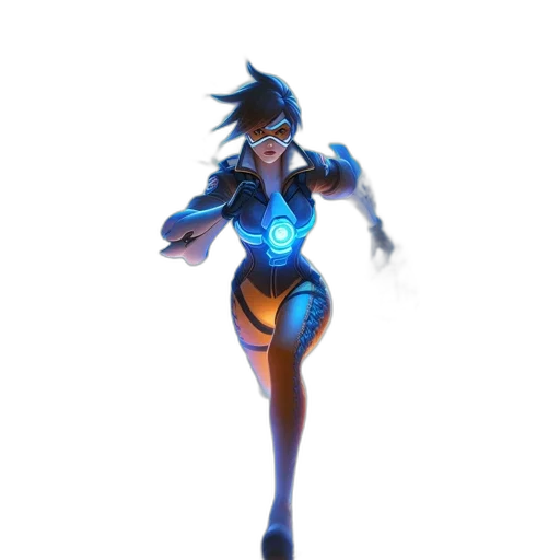dress, robot, weapon, staff transparent PNG cut-out