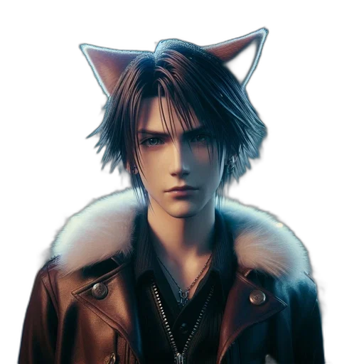jacket, animal, photorealistic, fantasy art transparent PNG cut-out