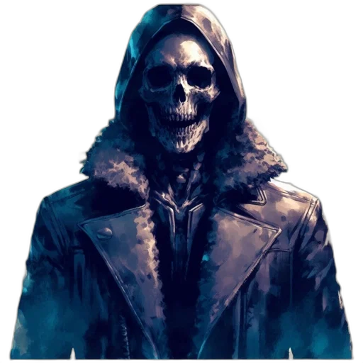 jacket, mask, face, creature transparent PNG cut-out
