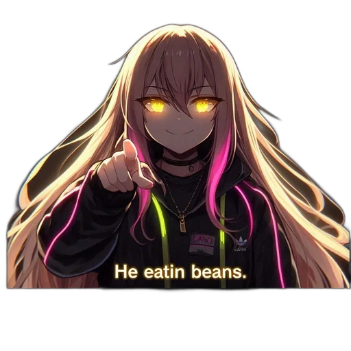 food, creature, staff, anime transparent PNG cut-out
