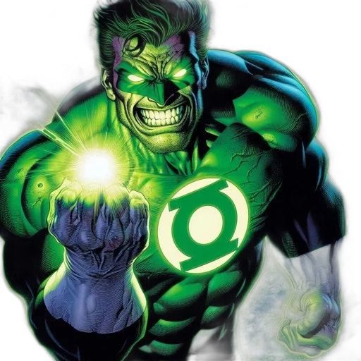 comic book art, concept art, green, green-skinned transparent PNG cut-out
