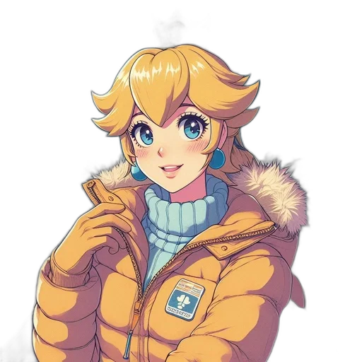 jacket, staff, face, pixel art transparent PNG cut-out