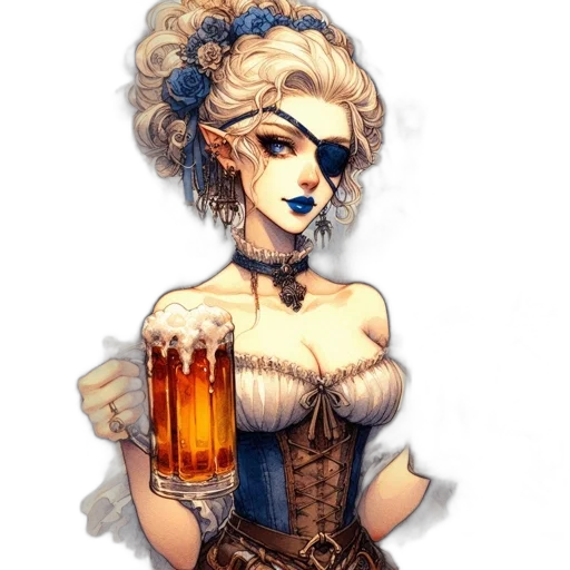 dress, crown, fantasy art, pixel art transparent PNG cut-out