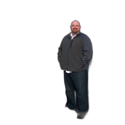 jacket, staff, creature, robot transparent PNG cut-out