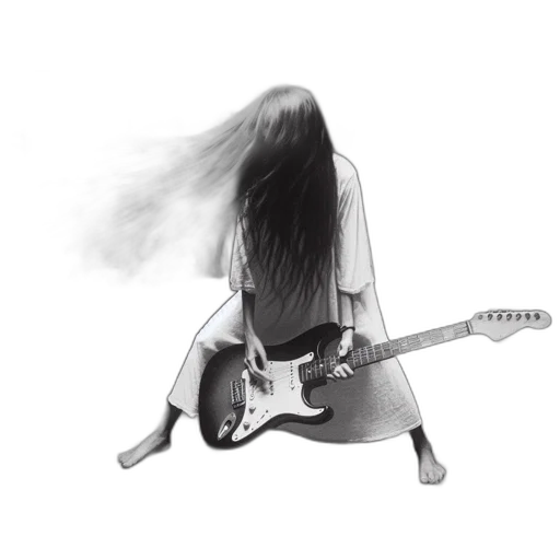 hair, jacket, dress, creature transparent PNG cut-out