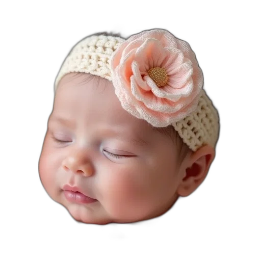 hat, crown, face, flower transparent PNG cut-out