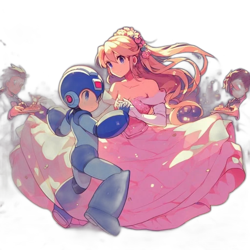dress, robot, crown, weapon transparent PNG cut-out