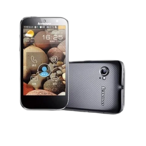 lenovo, smartphone, black, silver transparent PNG cut-out