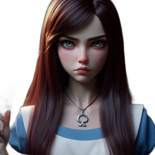 face, fantasy art, concept art, photorealistic transparent PNG cut-out