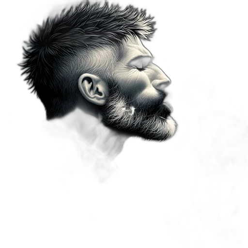 face, hair, mask, creature transparent PNG cut-out