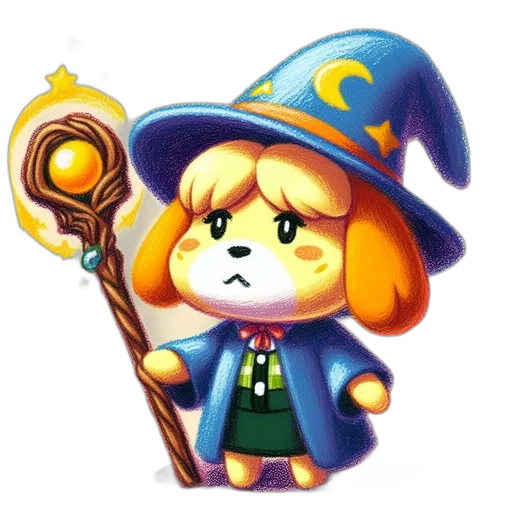 staff, weapon, hat, animal transparent PNG cut-out