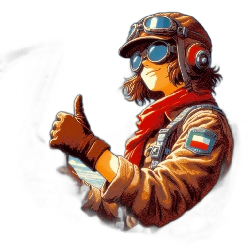 jacket, staff, weapon, face transparent PNG cut-out