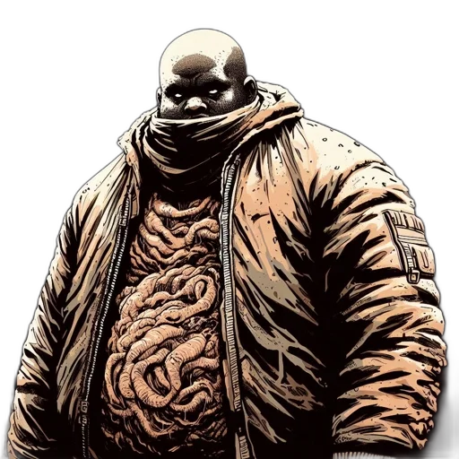 jacket, creature, animal, face transparent PNG cut-out