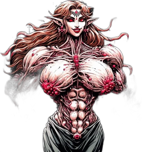 comic book art, concept art, fantasy art, elven transparent PNG cut-out