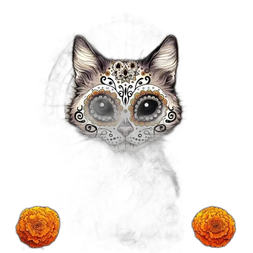 mask, jewelry, animal, fantasy art transparent PNG cut-out