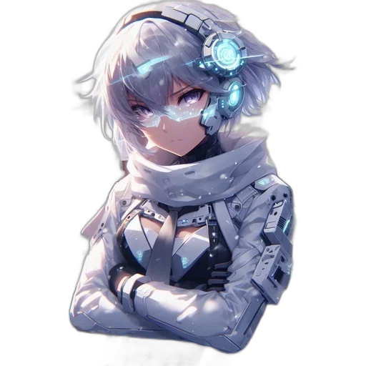 robot, jacket, mask, face transparent PNG cut-out