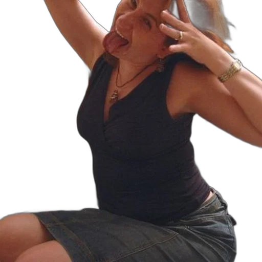 dress, hat, jewelry, staff transparent PNG cut-out