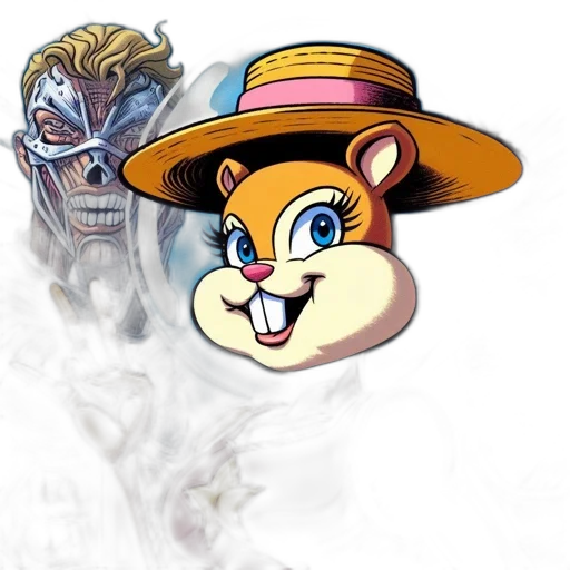 mask, hat, concept art, comic book art transparent PNG cut-out