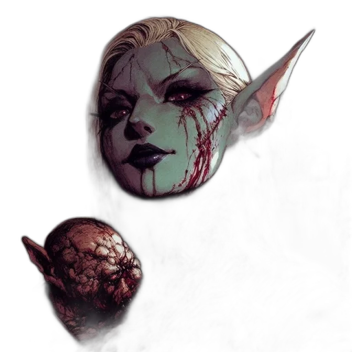 mask, face, creature, concept art transparent PNG cut-out