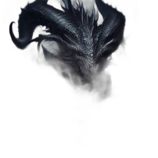 dragon, mask, creature, hair transparent PNG cut-out