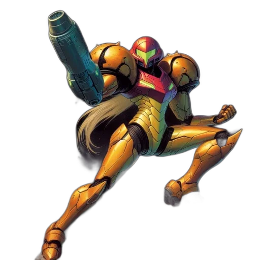 robot, weapon, concept art, 3d render transparent PNG cut-out