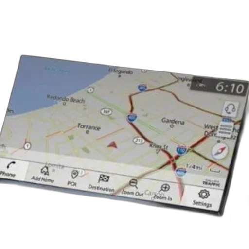 car, navigation, system, displaying transparent PNG cut-out