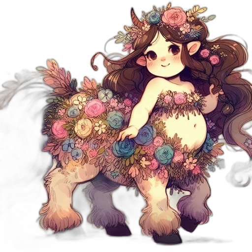 creature, flower, dress, animal transparent PNG cut-out