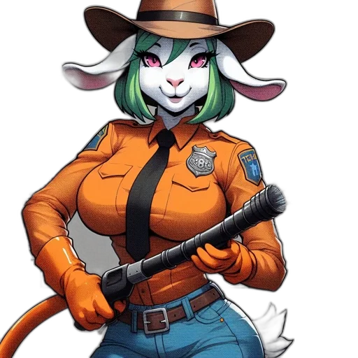 staff, hat, jacket, weapon transparent PNG cut-out